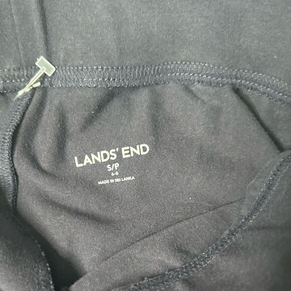 Lands’ End Women’s Starfish Pull-on Navy Blue Cropped Pants Size S 4-6 - Picture 5 of 14